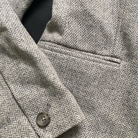 GAP Grey Herringbone wool blazer - Picture 3 of 6
